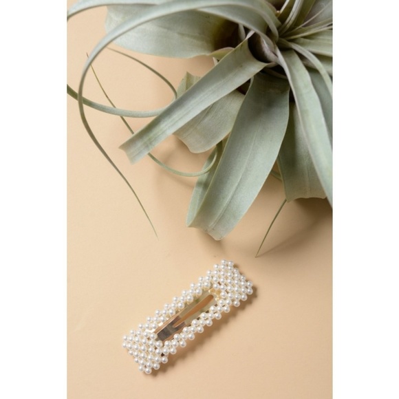 1 Pearl hair clip snap oversized - Picture 6 of 8